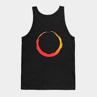 Simple Red Orange Fire Tank Top